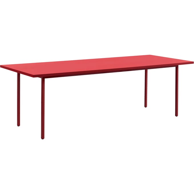 HAY Two Colour Tafel rechthoekig - 240 x 90 cm - red - rood
