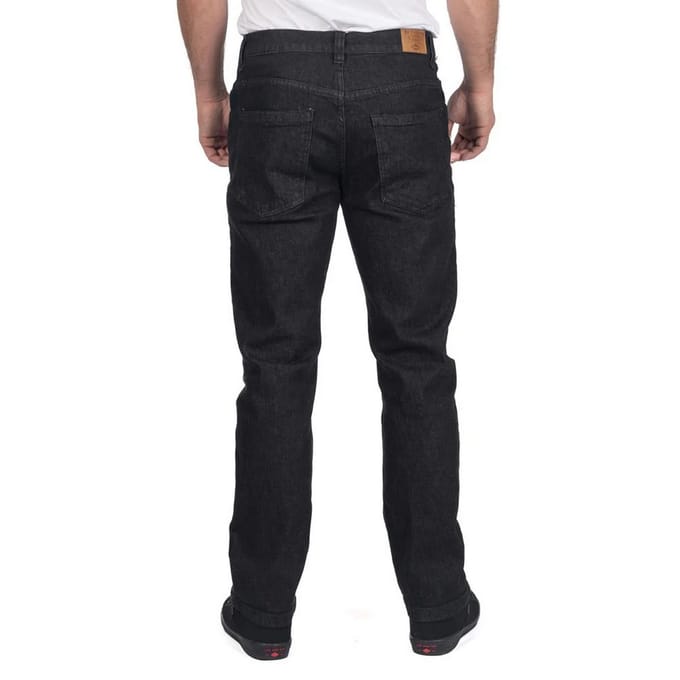 Lee Cooper Heren Denim Stretch Rechte Benen Jeans (Zwart)