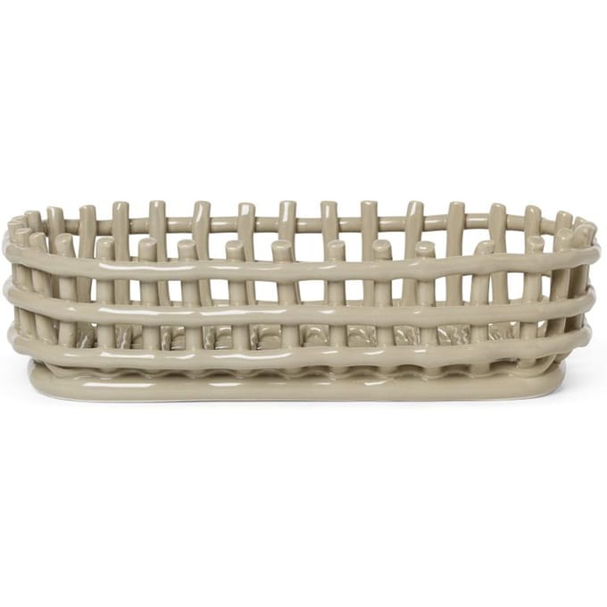 Ferm Living Keramiek mandje - cashmere