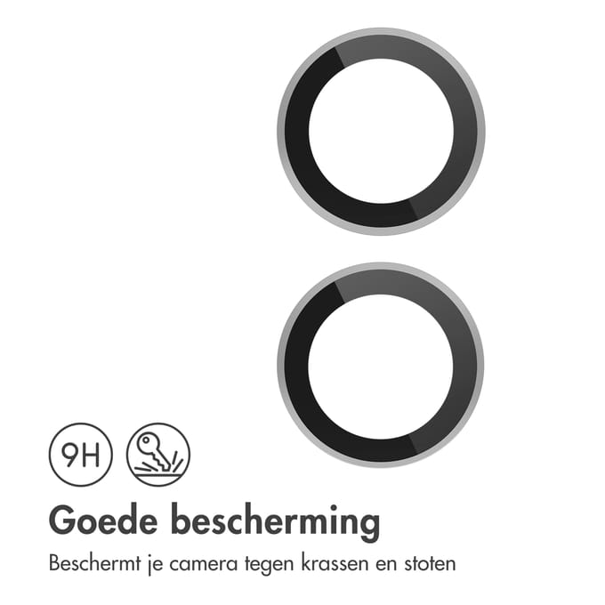 imoshion Camera Lens Protector - Geschikt voor iPhone 16/ iPhone 16 Plus/ iPhone 17 - 2 Pack - Wit