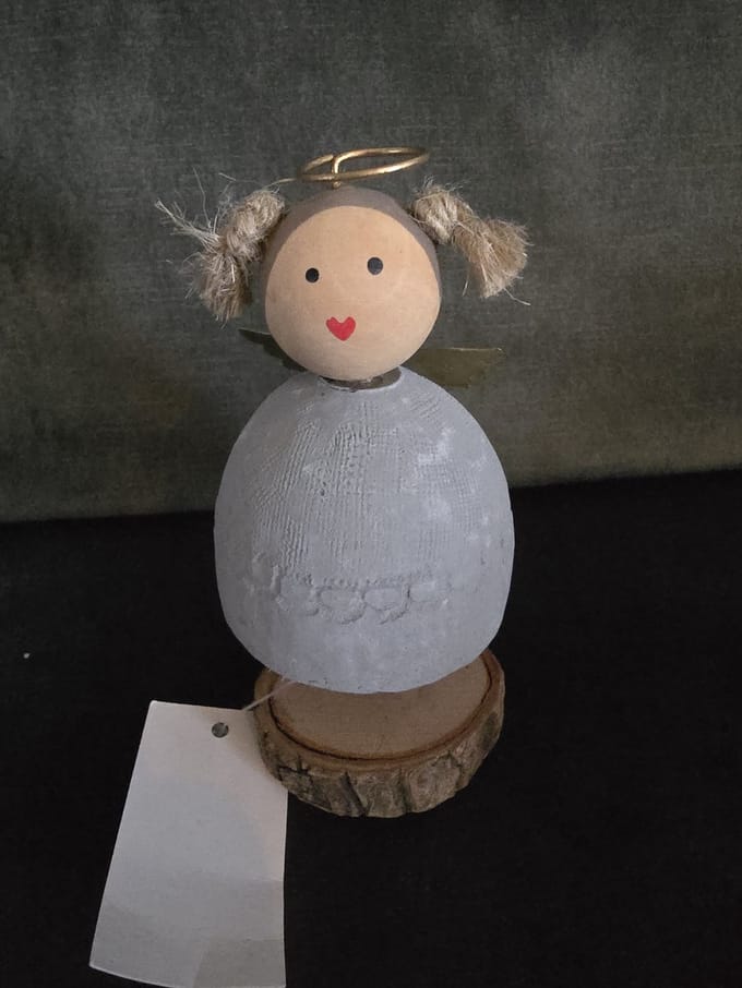 Engel van beton/baden collectie/kerst/engel met vleugels