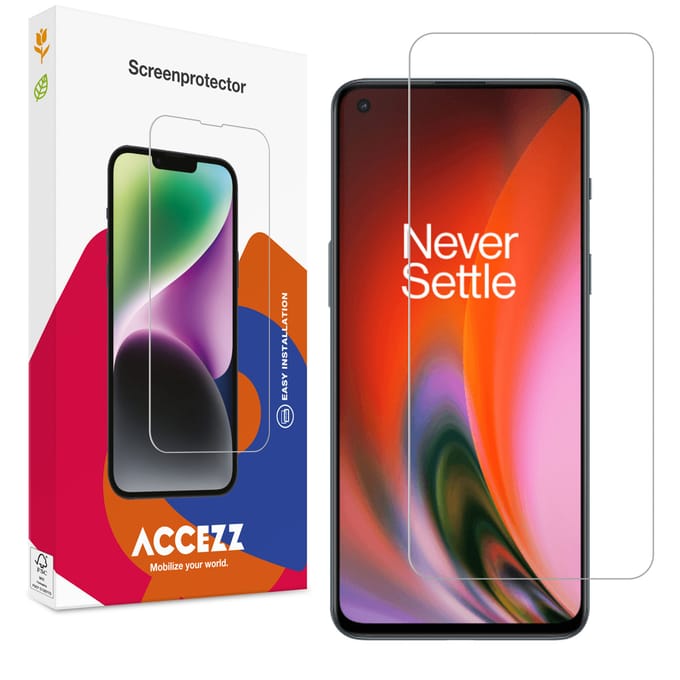 Accezz Screen Protector - Geschikt voor OnePlus Nord 2 - Gehard Glas Screenprotector