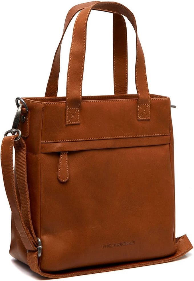 Chesterfield Lingfield Waxed Pull Up Shopper - Cognac