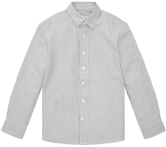 Tom Tailor 1034861 Overhemd Met Lange Mouwen Grijs 164 cm Jongen