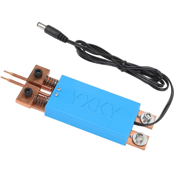 18650 Batterij Puntlaspen Mini Puntlasapparaat Automatische Trekker Geïntegreerde Handheld Puntlaspen blauw