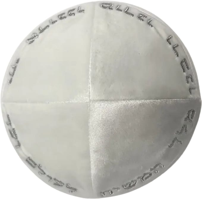 Bovista Joodse Hoed - Keppeltje - Joods - Kippah - Jodendom - Wit