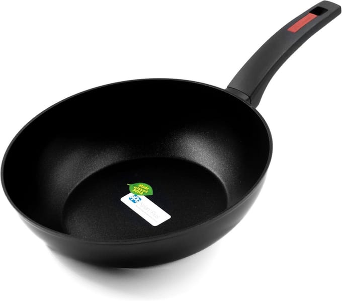 Wokpan met Anti-Aanbaklaag voor Inductie - 28 cm Diameter