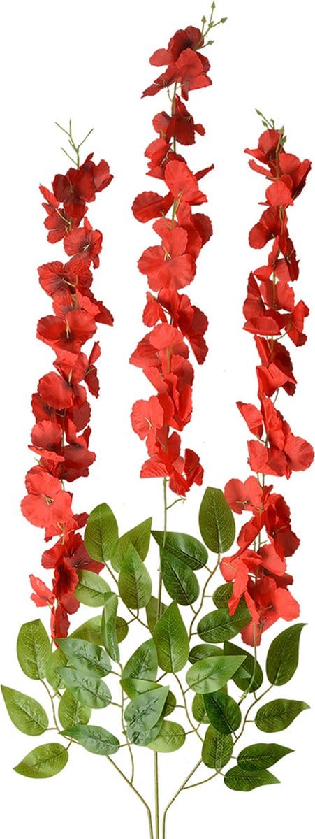 Clayre & Eef Kunstbloemen Set van 12 110 cm Rood Kunststof
