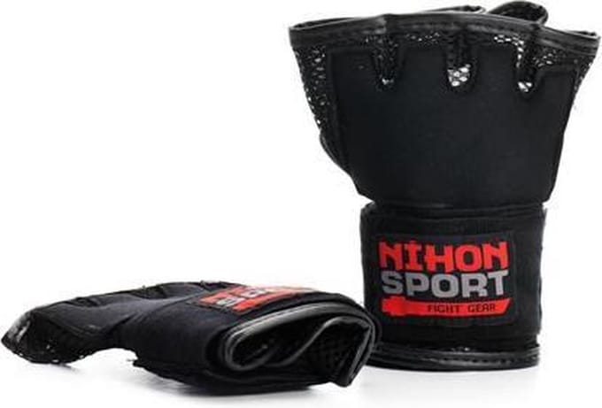 Binnenhandschoen (inner glove) Mexican wrap Nihon | Zwart (Maat: S)