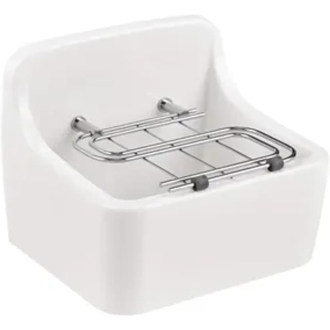 Aquavive Wasbak Spoelbak - Keramiek - Rechthoekig - Wit - 44x38x36cm