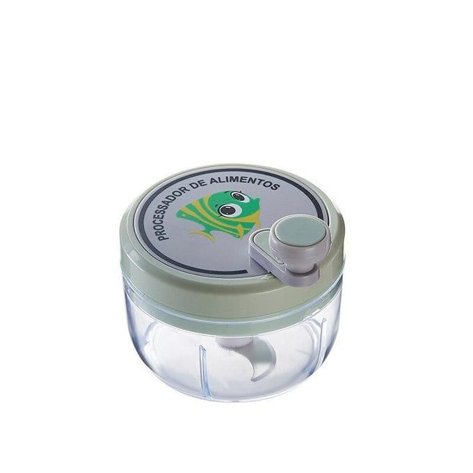 1Pc Handleiding Chopper Voor Groente Fruit Uien Peper Chopper Pull Mincer Blender Mixer Knoflook Crusher Keuken Gadgets gray
