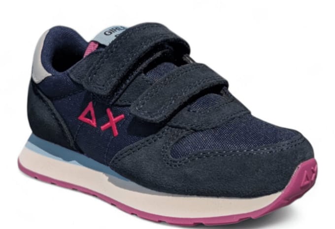 Sun 68 Meisjes Sneaker Girl's Ally Solid Baby 07 Navy Blue | Blauw | Maat: 28