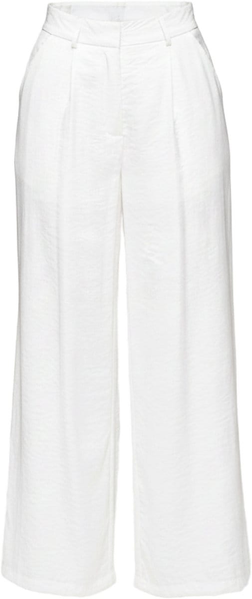 OMBRE Broek - Loose Fit - Viscose - Rits Gebroken Wit S