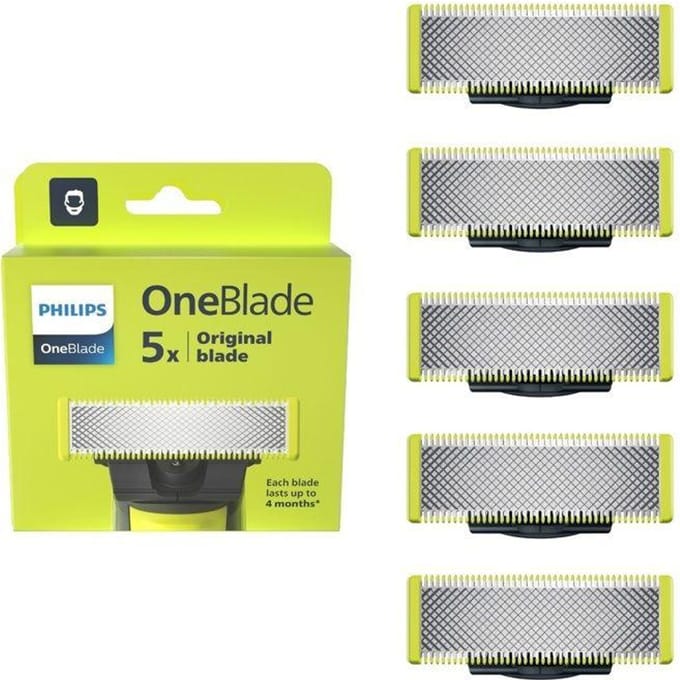 Philips OneBlade Original Blade QP250/50 - Vervangmesjes - 5 stuks