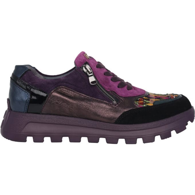 Waldläufer H-Ajala - dames sneaker - Paars - maat 37.5 (EU) 4.5 (UK)