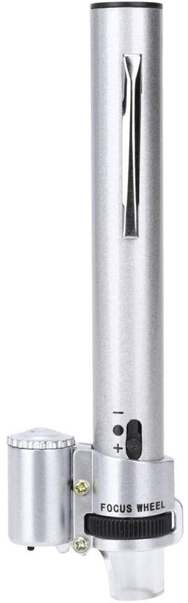 VT Goods - Pen Type Microscoop - Draagbare Vergrootglas - Verstelbare Scherpstelling - Mini Microscoop - LED Verlichting - Geschikt voor Onderzoek -...