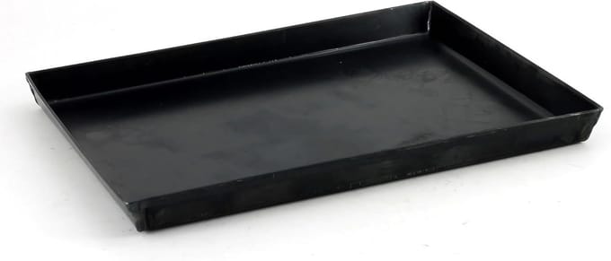SnelShoppen - Rechthoekige Bakpan voor Pizza en Gebak, Staal, 35 x 28 x 3 cm, Blauw Plaatwerk, Geschikt voor Oven en Keuken, Ideaal voor Feest en Thui