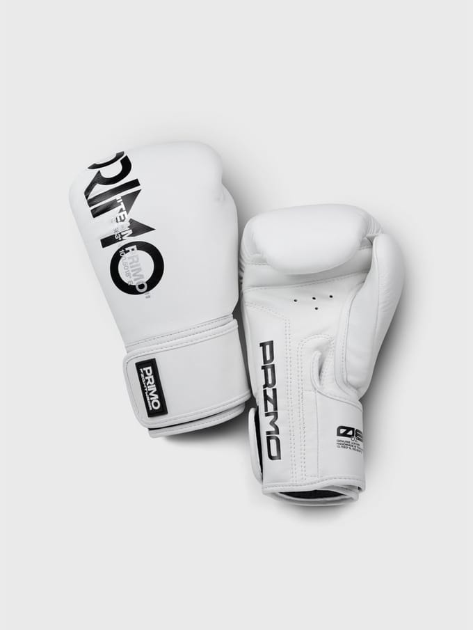 Primo Mamba Series Bokshandschoenen - Echt Leer - Wit 16 oz