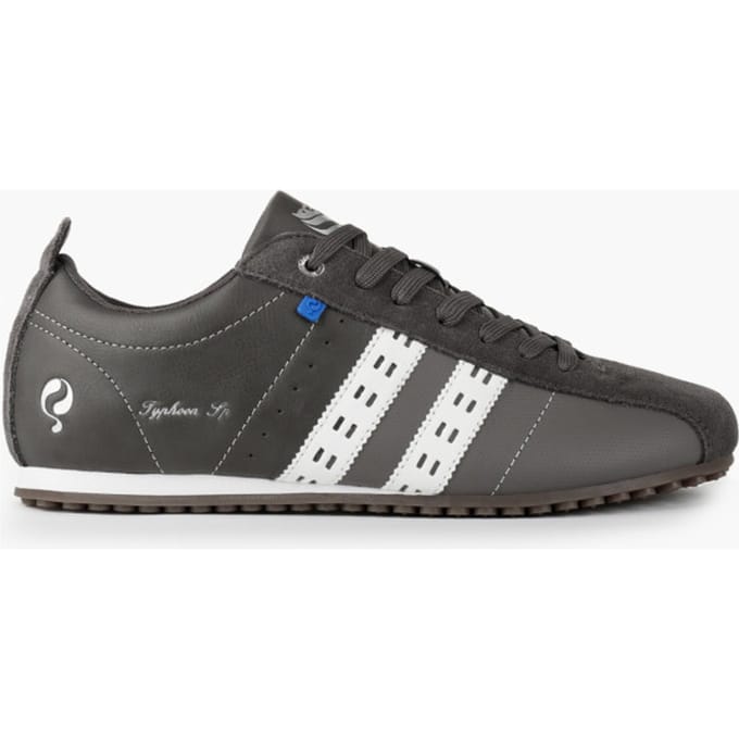 Q1905 Sneaker typhoon sp middengrijs/koningsblauw/wit