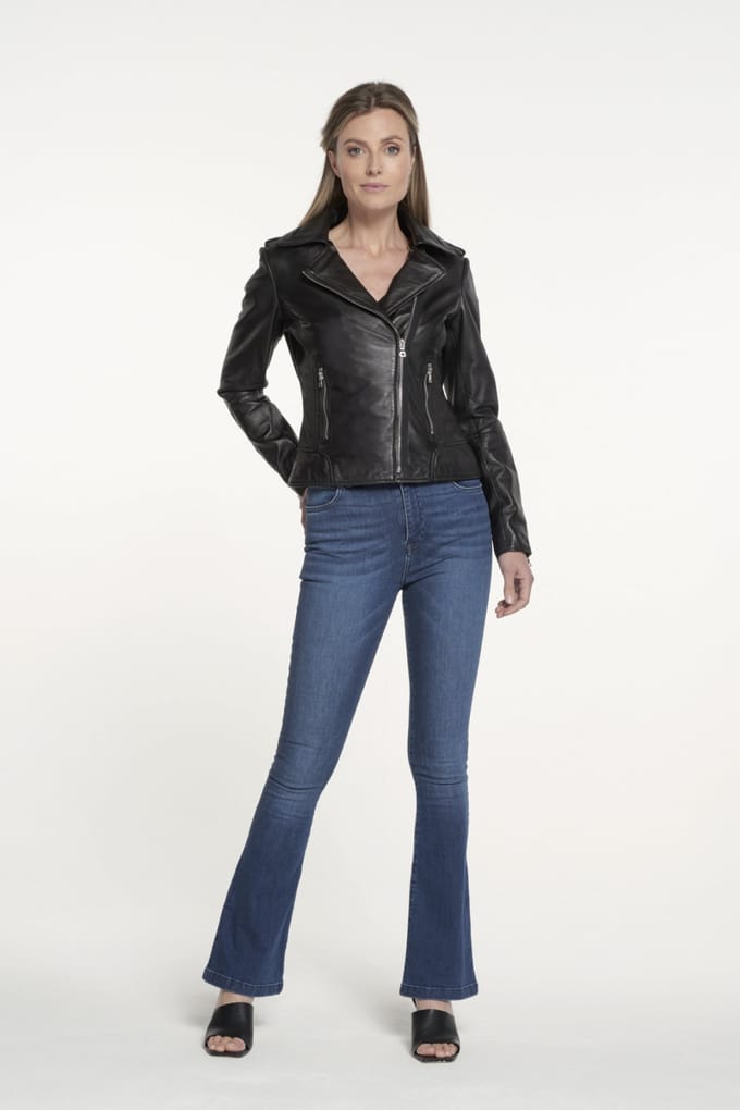 Ibana Bear Blaze Black Größe: 32 | Lederjacken Outlet | Damen | Schwarz