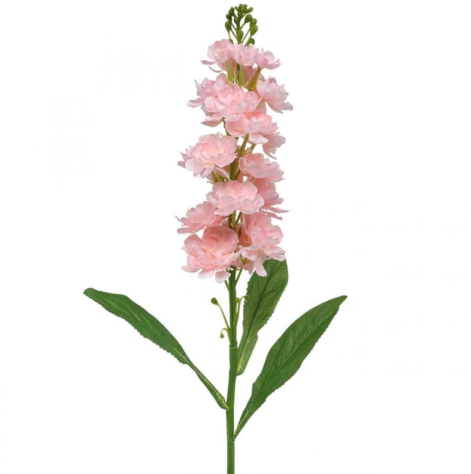 Levkoje roze bloem kunstmatig als echte stengelbloem 78cm