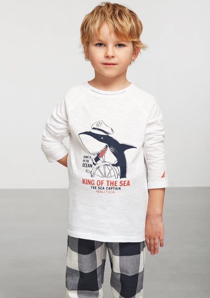 Nautica - Kinderen Pyjama Set, Lange Mouwen - 9/10