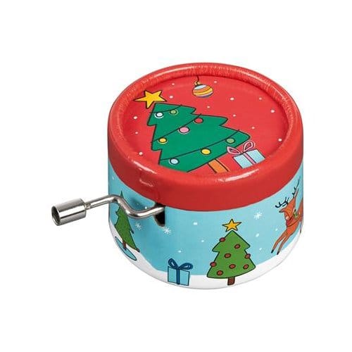 Kerst Muziekdoosje Blauw - Muziekdoos