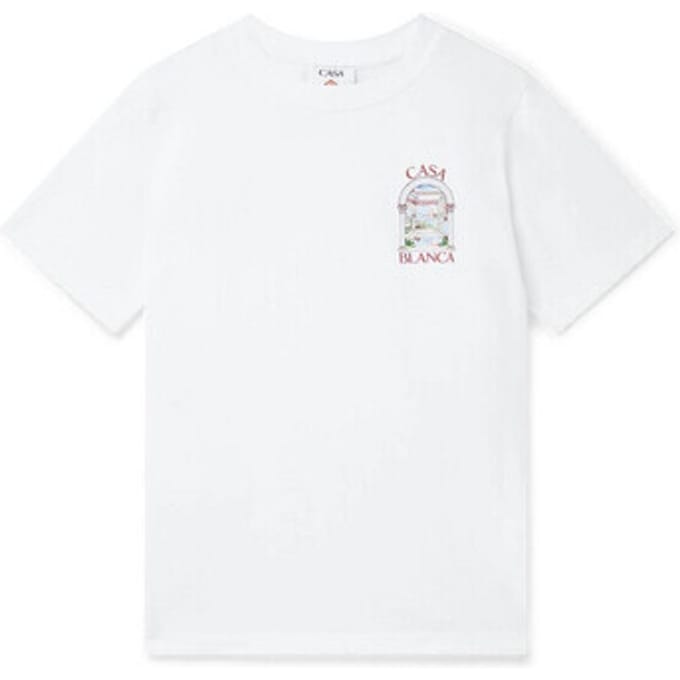 T-shirt Korte Mouw Casablanca LE PASSAGE TSHIRT WHITE