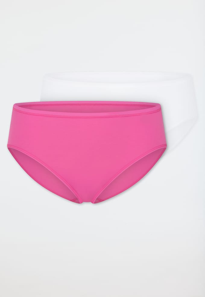 Slips, set van 2, wit/roze - 95/5 36
