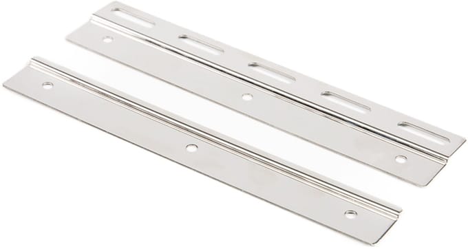 Rubbermagazijn - Klemset - voor strokengordijn - RVS - ijzer - 200mm breed - 5 stuks