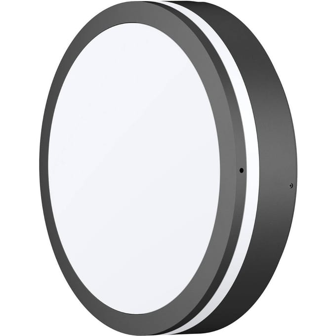 LED buiten wandlamp CMD 9084, antraciet, Ø 25 cm, IP65