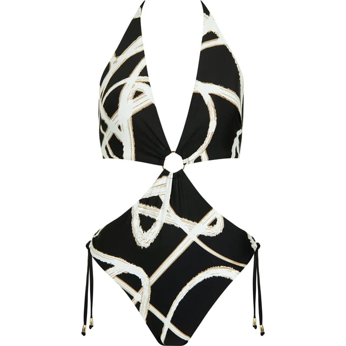 Eén stuk badpak monokini zonder beugels voor dames Lisca Honolulu