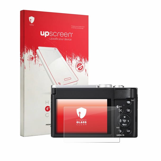 upscreen - Screenprotector voor Panasonic Lumix DC-TZ99E-S - Folie Beschermfolie Beschermglas transparant