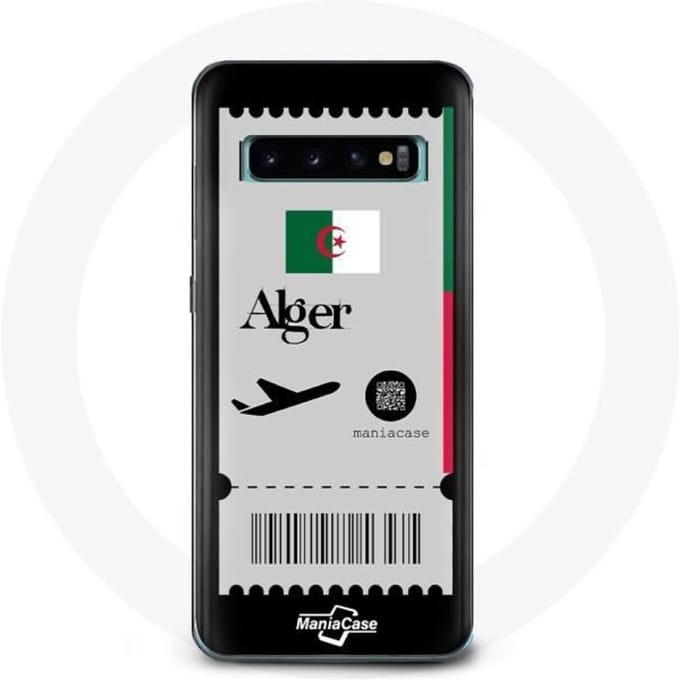 Coque - Samsung - Galaxy S10 - Souple - Noir - Billet d'avion