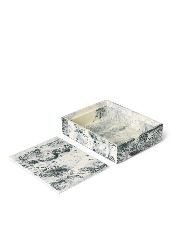 Ferm Living Mist Box - emerald off white - 15 x 20 cm