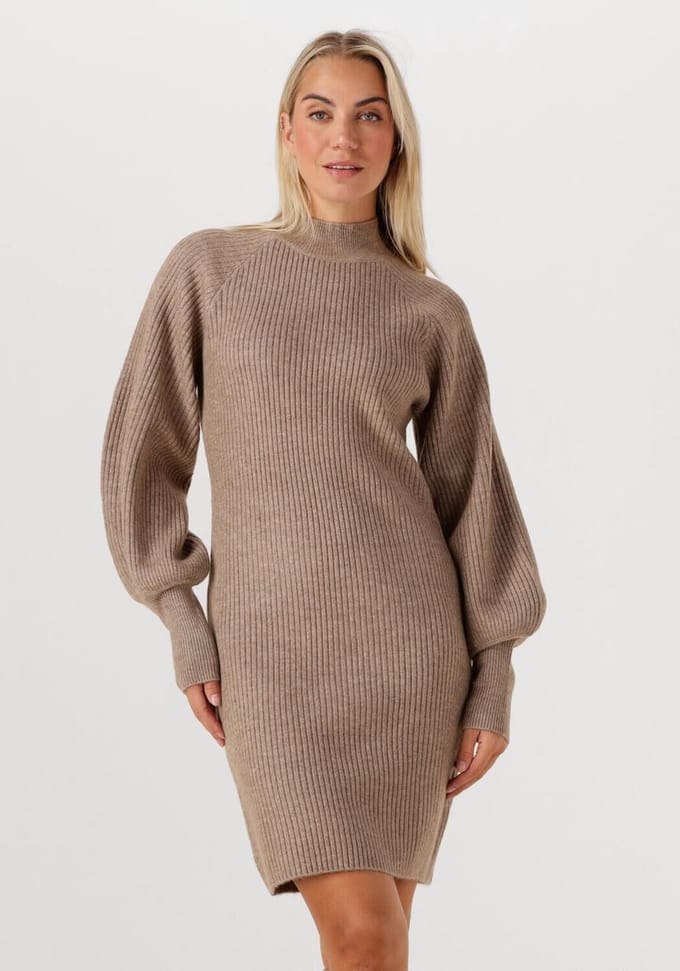 Ibana Kyra Dames - Jurk - Taupe - Maat 40