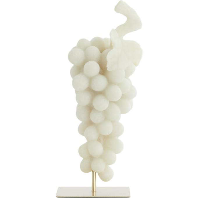 Light & Living - Ornament GRAPE - 15x13x35cm - Wit