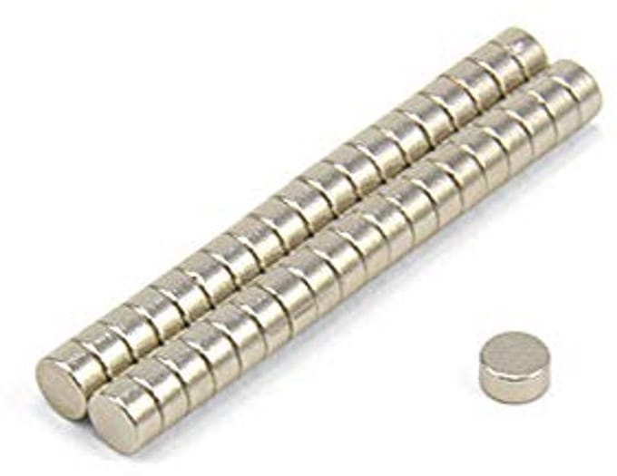 4mm x 2mm Samarium Kobalt Magneten - Pack van 20