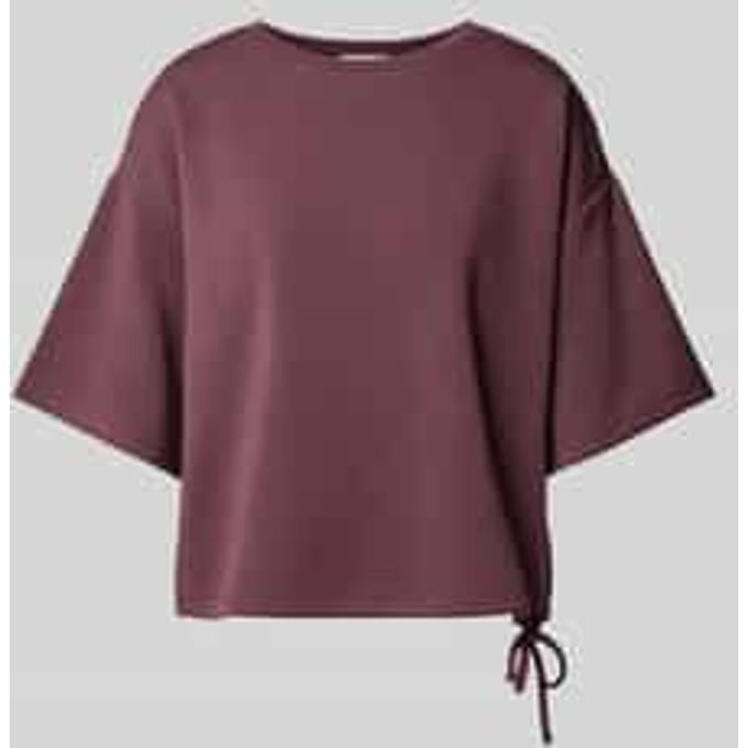 oversized fit t-shirt van elastische materiaalmix