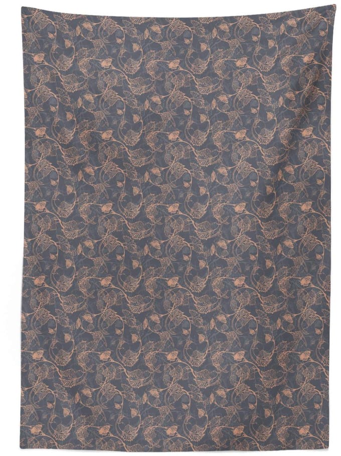 ABAKUHAUS Rebe Tafelkleed – 140x240 cm – Satinmix, Perzik‑Grijs