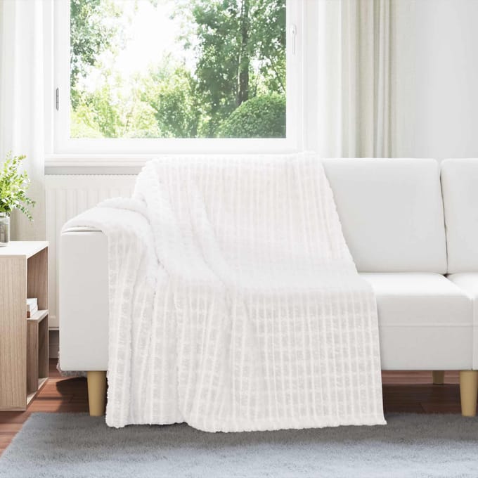 vidaXL Kleden 6 st Wit 200 x 150 cm 4.5 kg Fleece