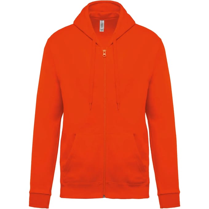 Kariban Sweater met rits en capuchon K479 - orange - S