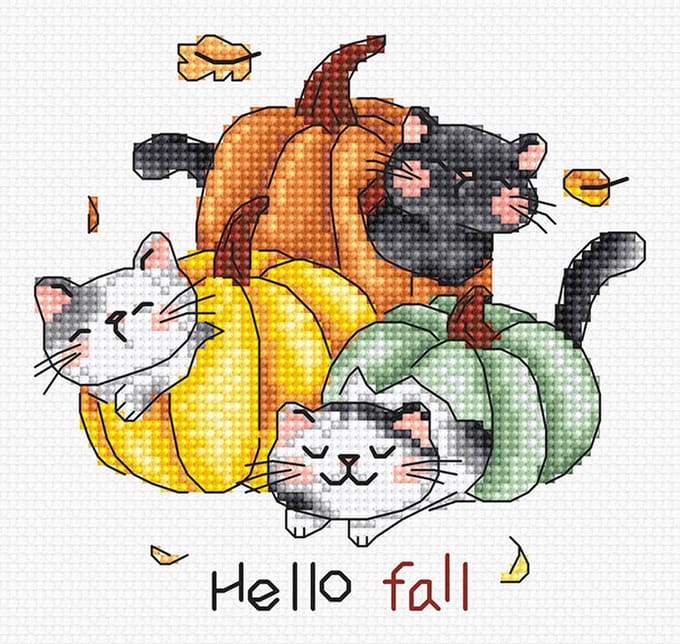 Leti Stitch Hello Fall borduren (pakket) L8078