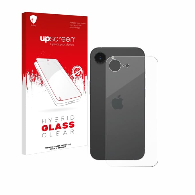 upscreen - Screenprotector voor Apple iPhone 16e / 17e - Folie Beschermfolie Beschermglas transparant