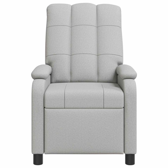 vidaXL Relaxfauteuil Wolkengrijs Stof