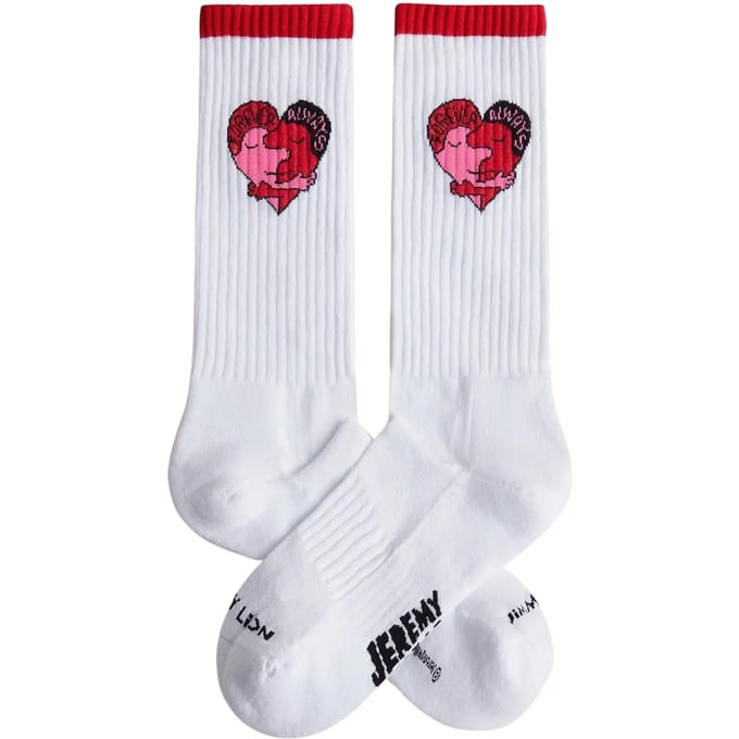 Jimmy Lion unisex sokken athletic forever always wit (Jeremy Ville)