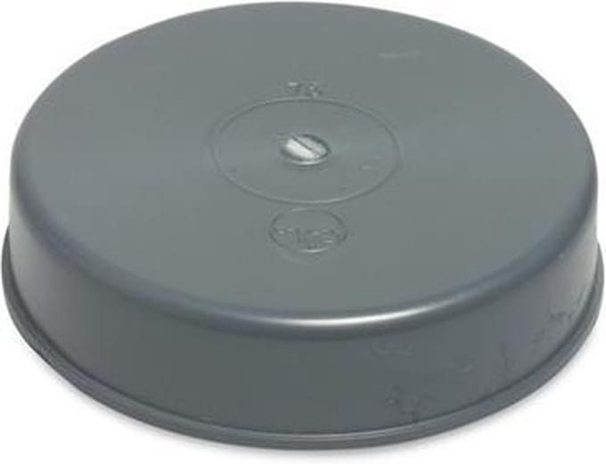 Eindkap PVC-U 70 mm lijmmof grijs