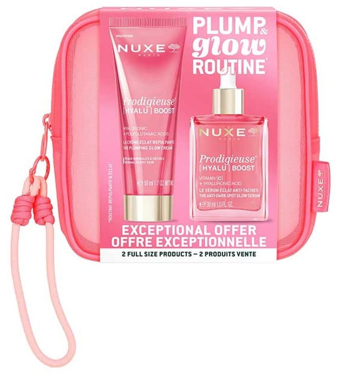 Nuxe Prodigieuse Hyalu Boost La Crème Éclat Repulpante 50 ml + Le Sérum Éclat Anti-Taches 30 ml