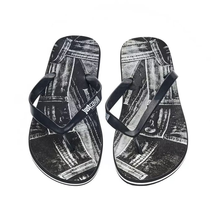 Denim Print Slippers Ju22576