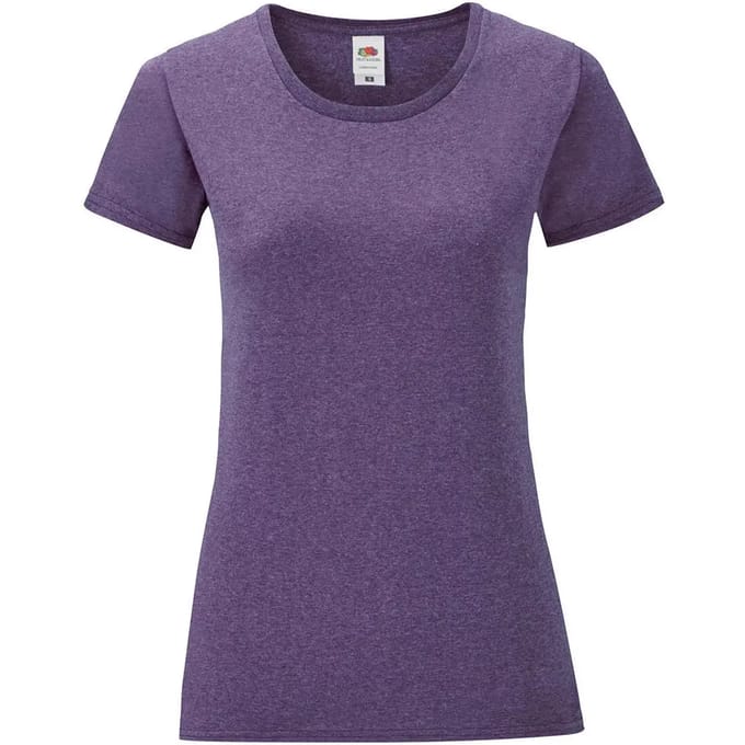 Dames-T-shirt Fruit of the Loom Iconic 150
